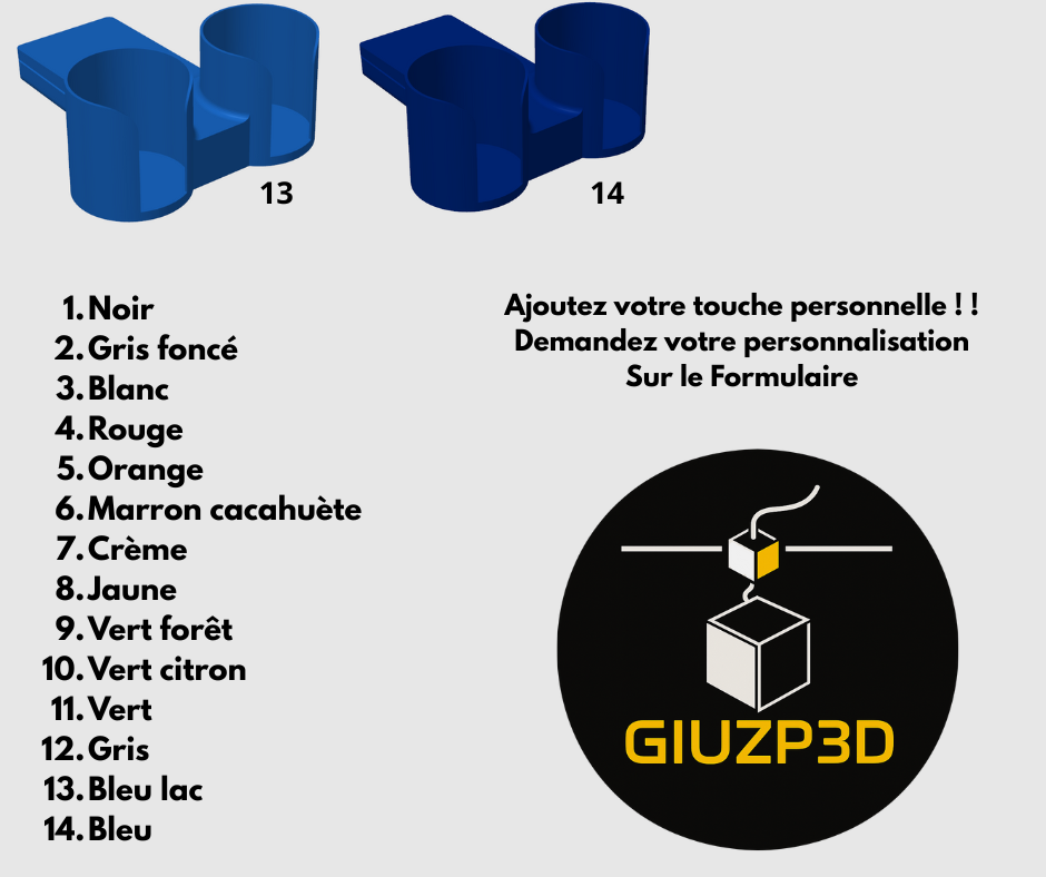 Choisis ta couleur § Palette de couleurs Porte-gobelet